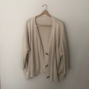 Forever 21 Oversized Shall Cardigan - Tan